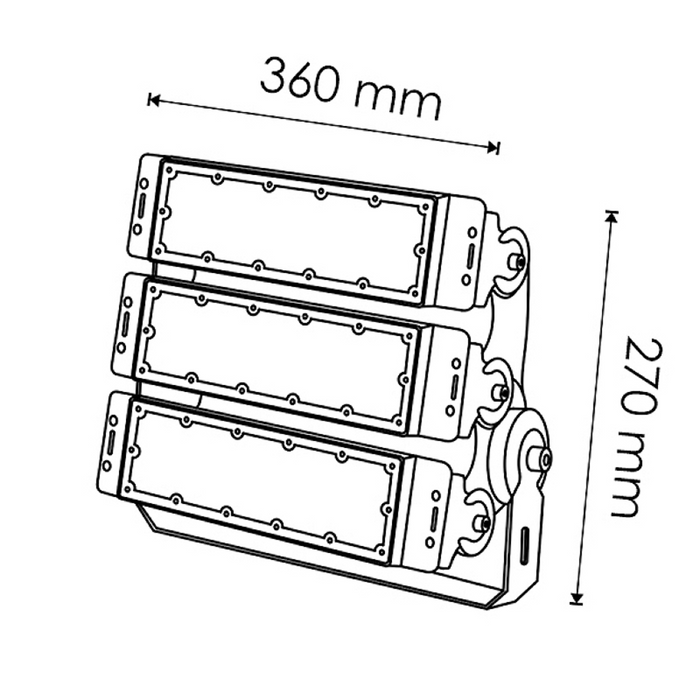 Proiector modular, proiector profesional, proiector modular, proiector led 150W, proiector led exterior, proiector led aluminiu,  proiector stadioane, proiectoare reclame, ledia.ro