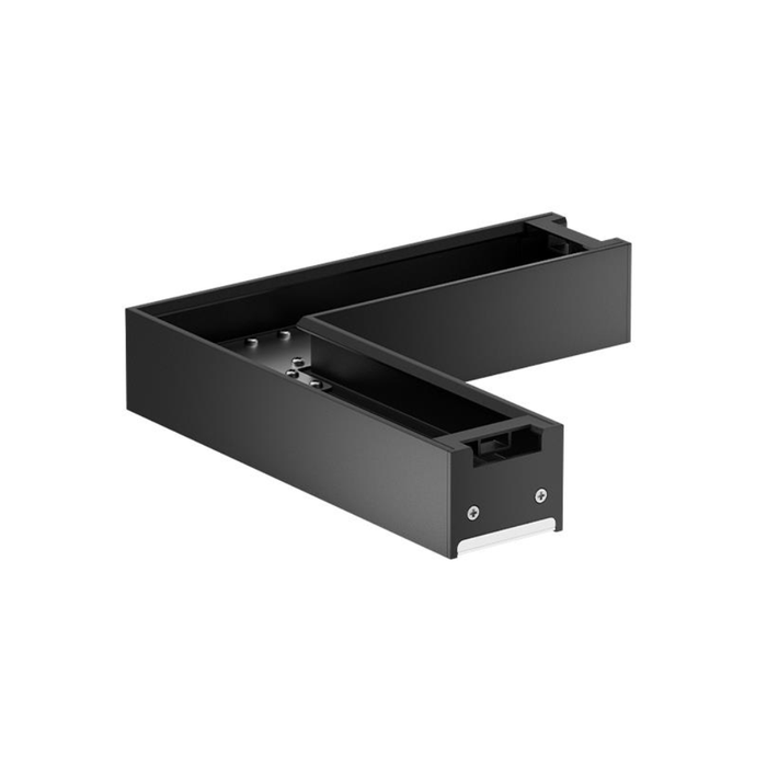 Modul metalic în L pentru profil LED, conector sistem iluminat liniar 90 grade
