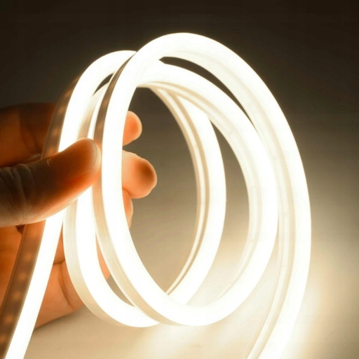 Furtun Neon FLEX LED Alb Rece 230V pentru exterior