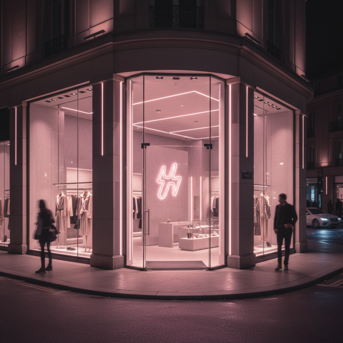 furtun neon flex 24v, roz pudra, 6x12mm