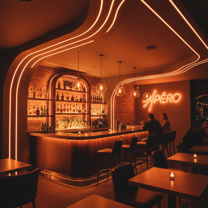 Furtun Neon LED Portocaliu 24V IP65 pentru fațade