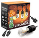 Ghirlandă LED Exterior 5m cu 6 Becuri Filament 1W E27, IP44