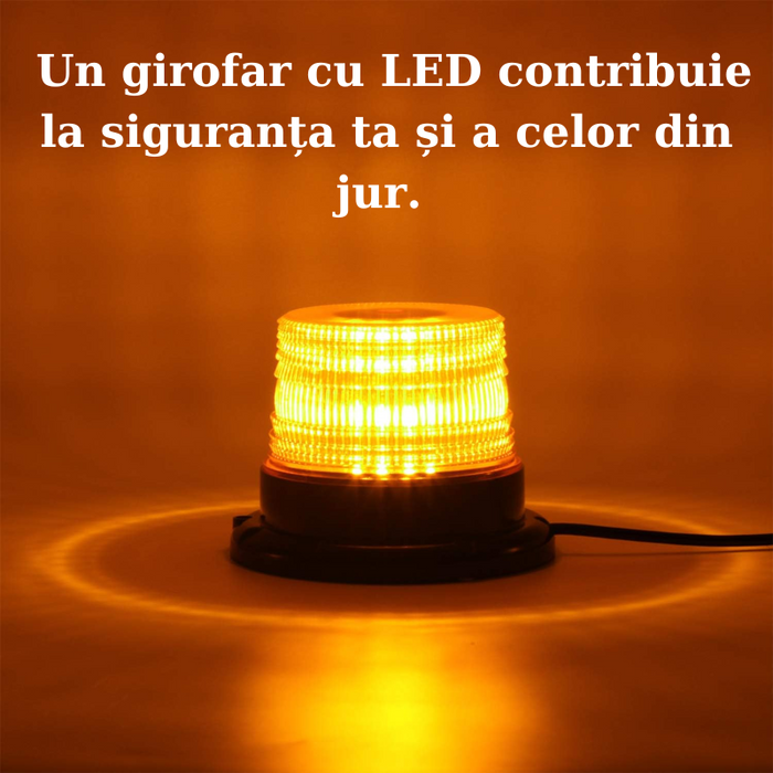 girofar auto led, lampa de avertizare, girofar masini, girofar 30w, girofar avertizare lumina portocalie, girofar motostivuitor, girofar masini utilitare, girofar led avertizare, ledia.ro