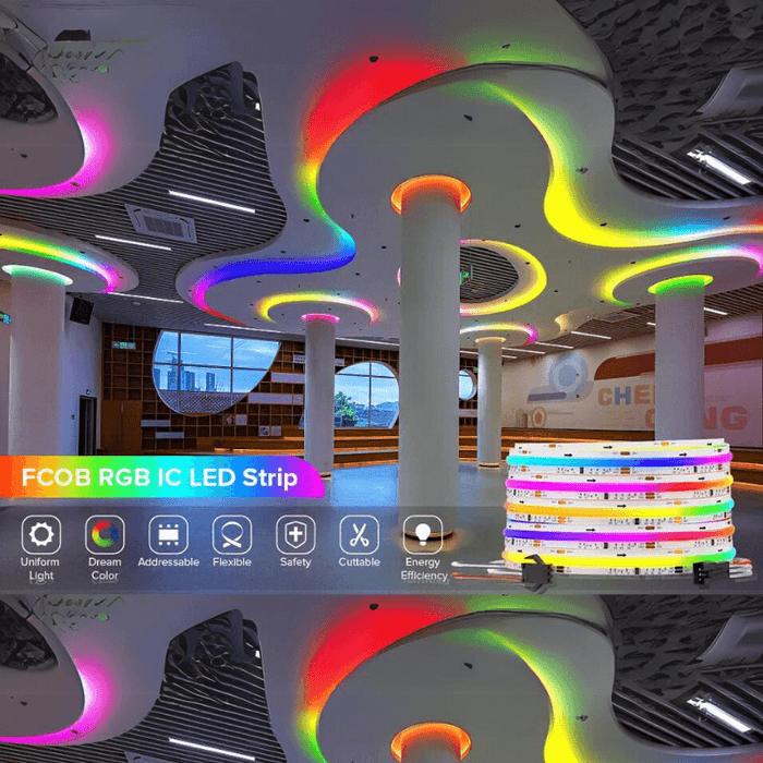 Bandă LED digitală IP20, 720 LED/m, control RGB