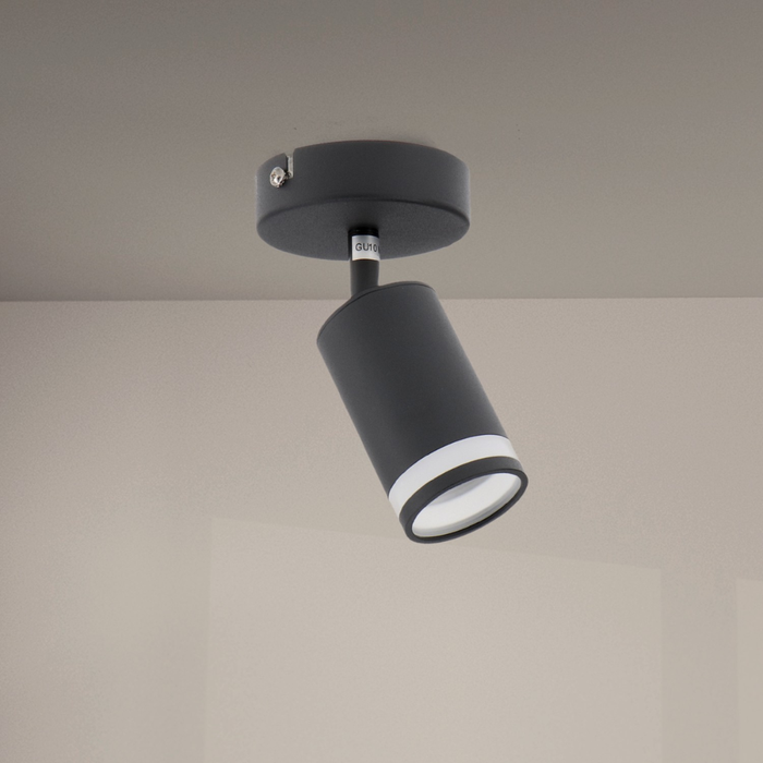 iluminat accent spot metalic negru