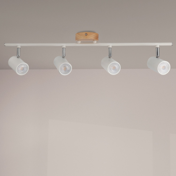 Spoturi tavan WOOD alb mat pentru decor elegant