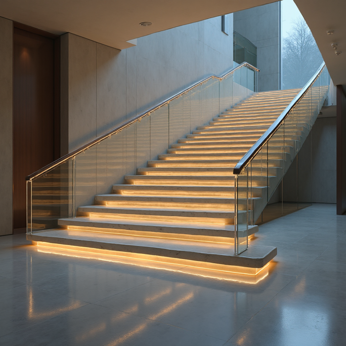 iluminat automat scari lumina calda 24 led cob