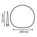 lampă solară decorativă grădină cu diametru 200mm, tarus 125mm