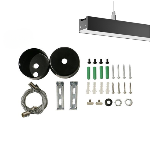 Kit prindere tavan cablu oțel lampă liniară