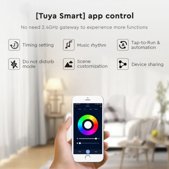 Kit complet bandă LED RGB 20m Smart Tuya cu control WiFi
