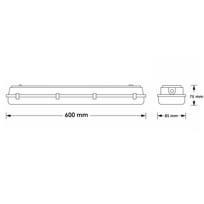 lampa liniara 60cm, lampa led industriala, lampi industriale interconectabile, lampa led industriala 18w, lampa liniara cct, lampa impermeabila liniara, ledia.ro