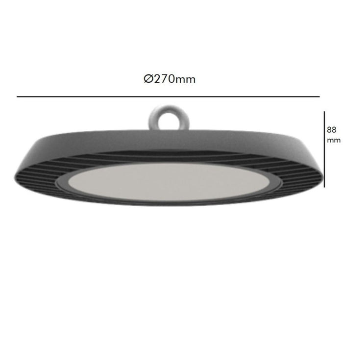 lampa industriala, lampi industriale, lampa high bay, lampi ufo, lampa industriala chip Osram, lampa putere selectabila, lampa high bay putere selectabila, lampi cu putere selectabila, ledia.ro