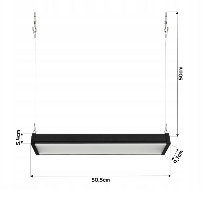 lampa led industriala, lampa led suspendata, lampa liniara cu led, lampi liniare suspendate, lampa led 100w suspendata, lampi liniare 230v 100w, ledia.ro