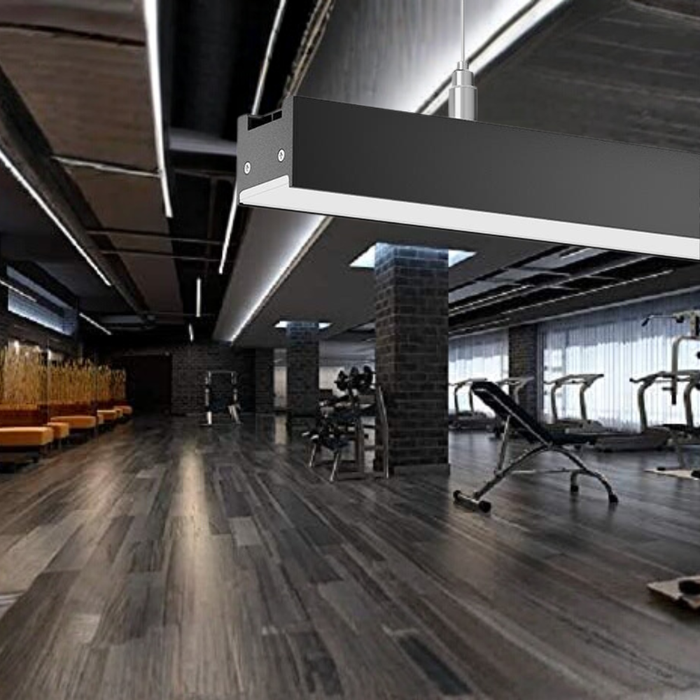 Lampă LED 150cm suspendată pe cabluri metalice