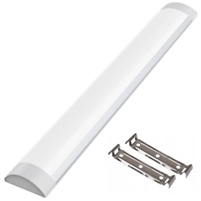 lampa liniara alba cu lungime 150cm, 50w, clasificare IP44, kit montaj inclus