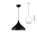 Lampă modernă metalică, pendul Coppen negru
