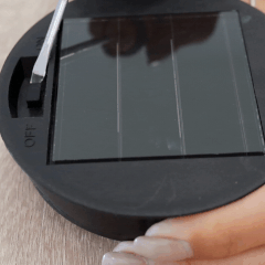 lampă solară elegantă neagră pentru exterior