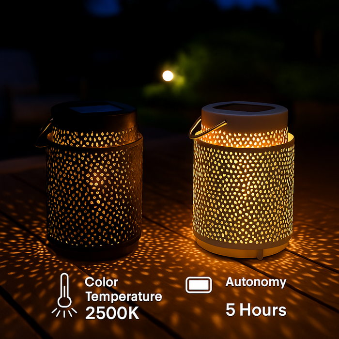 lampă solară neagră pentru spații moderne