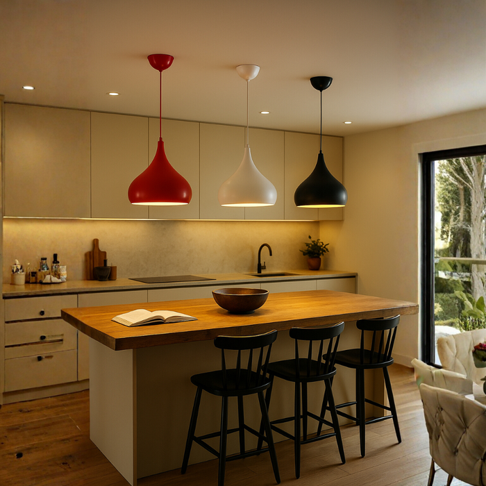 Lampă suspendată Coppen metal, iluminată, in bucatarie, pendule led moderne