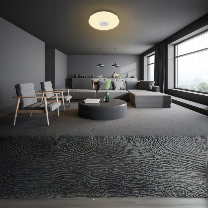 Plafonieră LED rotundă Diami, reglaj temperatură 3000K–6500K