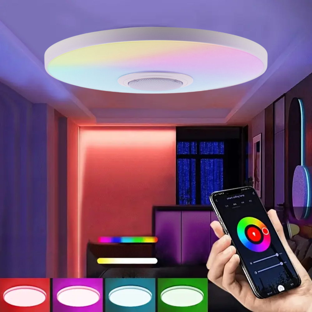 MAGICAL TANNING LIGHT LEDライト Lampă LED Tavan Magic 25W – Difuzor Bluetooth, RGB+CCT