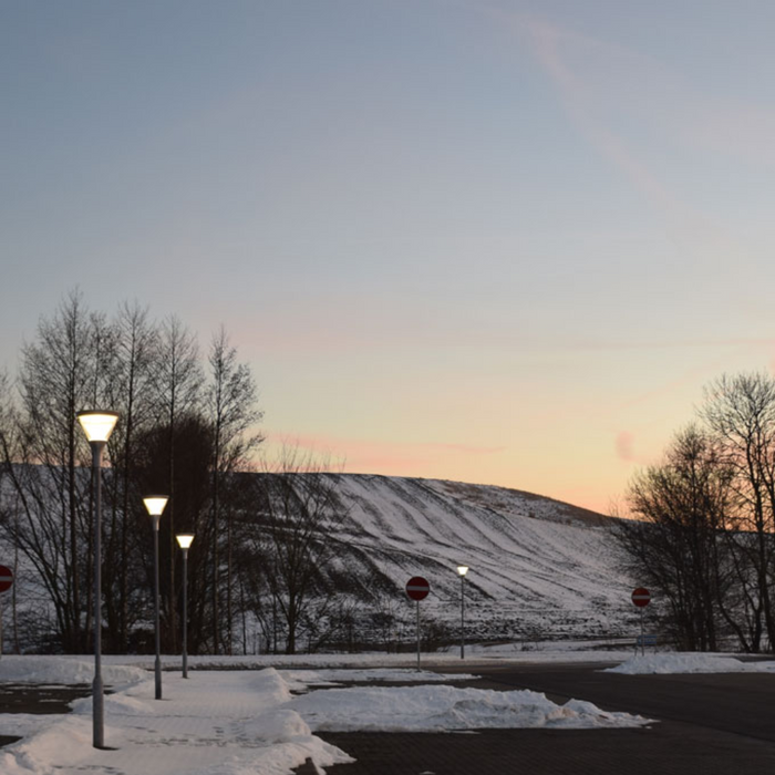 Corp LED exterior cu opțiuni CCT selectabile pentru iluminat urban
