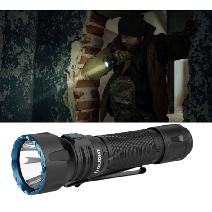 Vedere frontală lanterna Olight Javelot Matte Black
