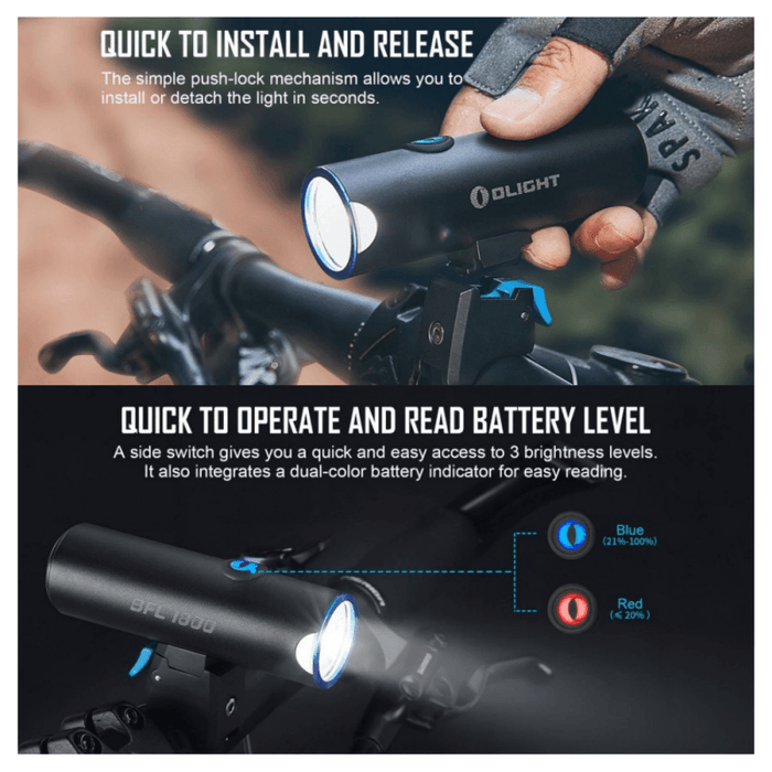 Lanterna reincarcabila BFL1800 pentru bicicleta / trotineta electrica
