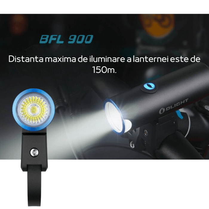 Lanterna reincarcabila bicicleta/trotineta Olight BFL900 - ledia.ro