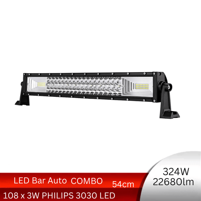 bara led auto, ledbar auto, led bar auto, ledbar combo beam, led bar auto 324w, ledbar 12-24v, bara led auto masini teren, bara led auto offroad, ledbar 22680lm, ledbar auto 54cm, ledia.ro