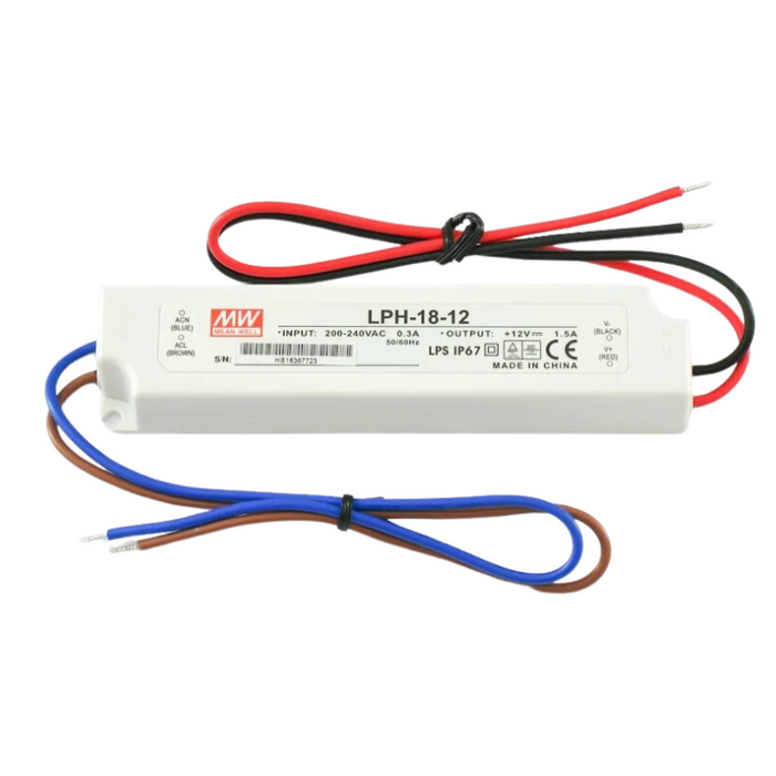 sursa de alimentare, Mean Well, LPH-18-12, sisteme de supraveghere, iluminat LED, sursa tensiune Mean Well, sursa alimentare profesionala, sursa alimentare 18w, Sursa de alimentare 12V/1.5A, sursa alimentare ip67, sursa led profesionala, ledia.ro