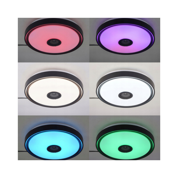 Redare muzică prin difuzor Bluetooth integrat în plafonieră