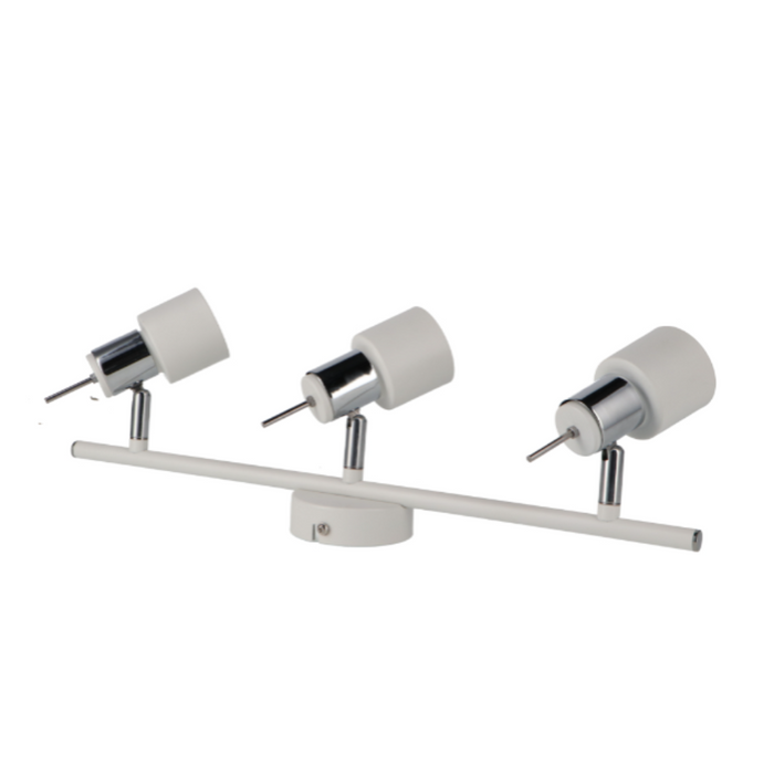 Plafonieră modernă albă cu 3 spoturi GU10 pentru interior
