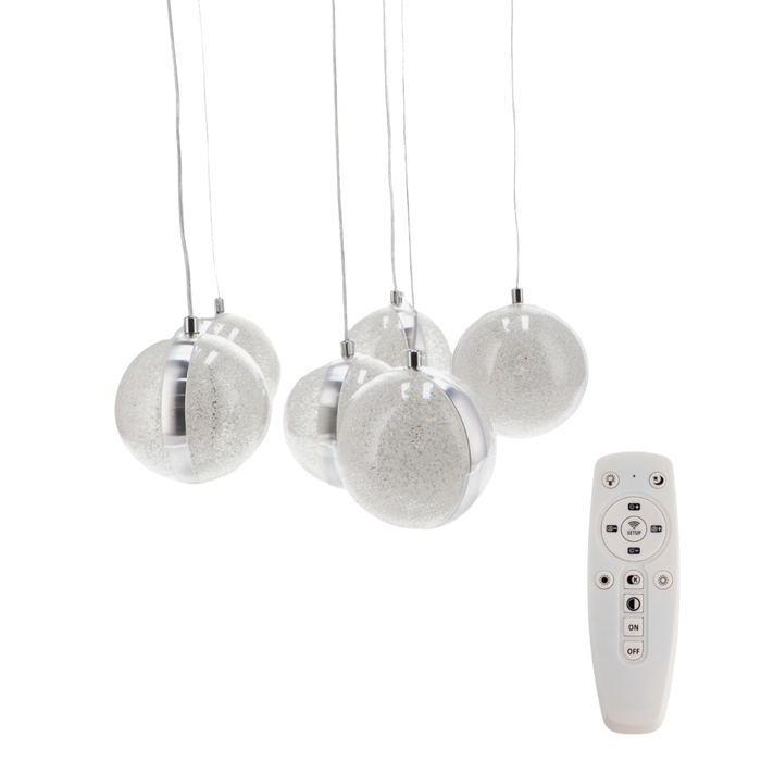 Pendul LED Glove montat în living