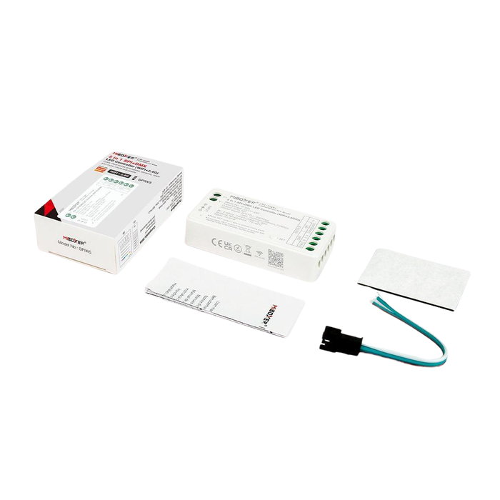 Echipament de control pentru benzi LED pixel cu alimentare 5–24V și transmisie RF 2.4G
