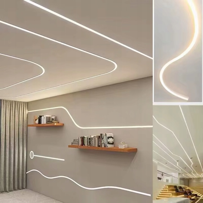 Neon FLEX Alb Rece 230V lumină clară și intensă