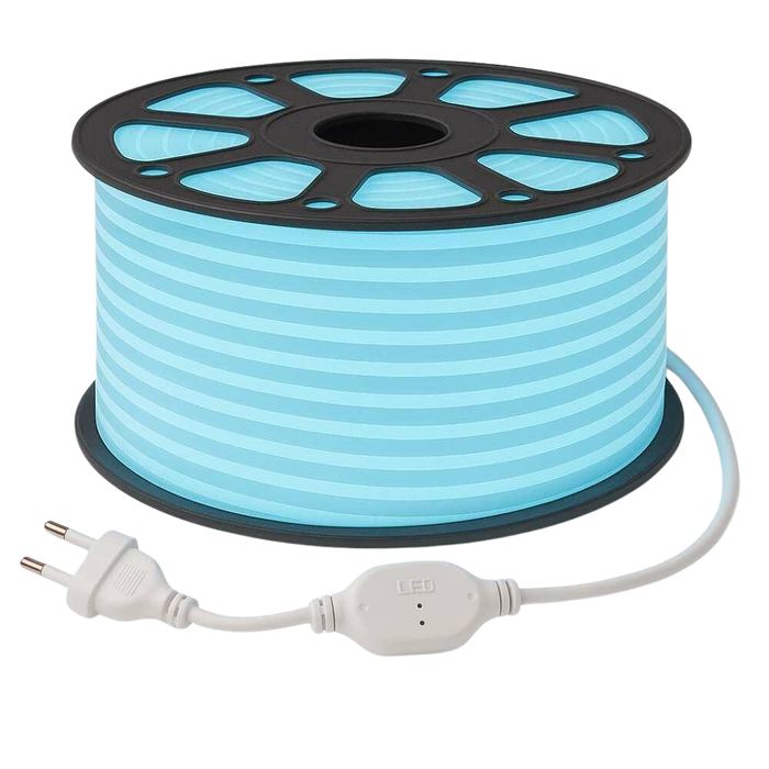 Neon FLEX LED Albastru Deschis la rola de 50m