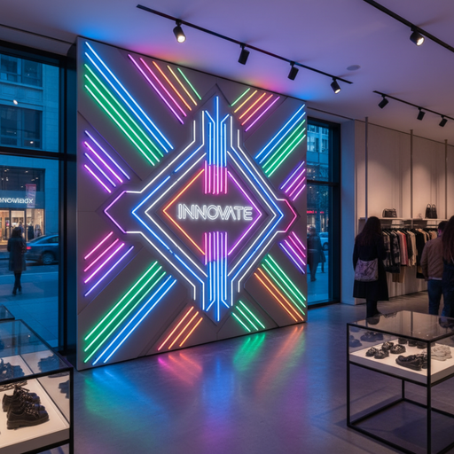 Neon RGB 24V lumină multicoloră uniformă