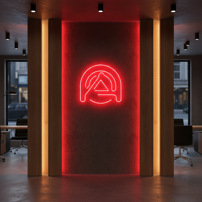 Neon Flex Roșu iluminat vitrine comerciale
