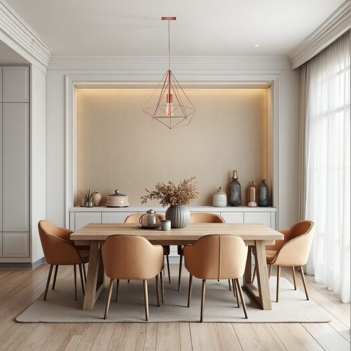 Lampă suspendata/pendul instalată în dining modern