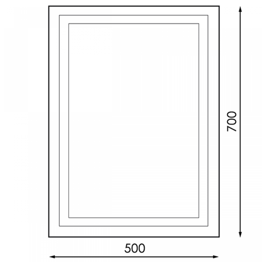 Oglindă LED design modern pentru baie lumina rece