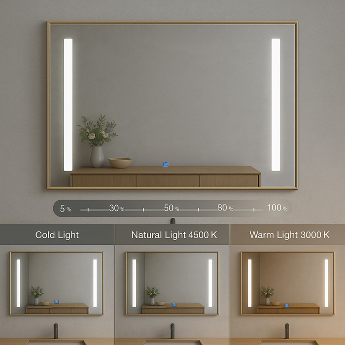 Oglindă profesională machiaj cu lumină uniformă