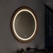 Oglindă baie rotundă iluminată perimetral 60 cm