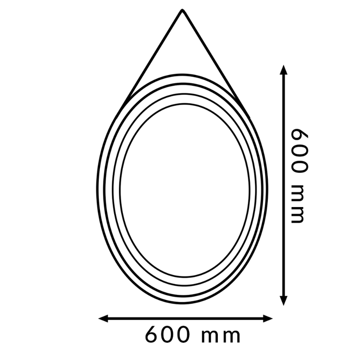 Control touch oglindă iluminată LED modernă