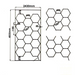 Corp de iluminat LED HoneyComb 600W pentru tavan decorativ interior