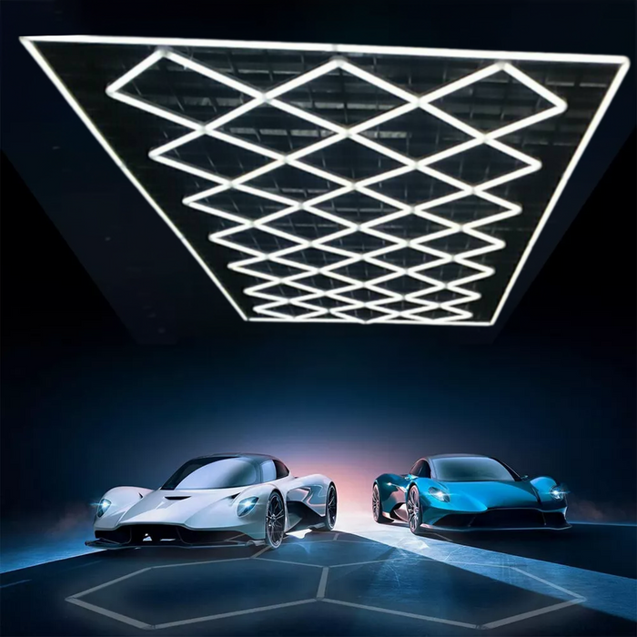 Instalare panou LED HoneyComb 680 W cu accesorii de interconectare incluse