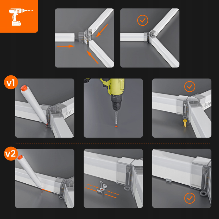 Design hexagonal panouri LED garaj modern
