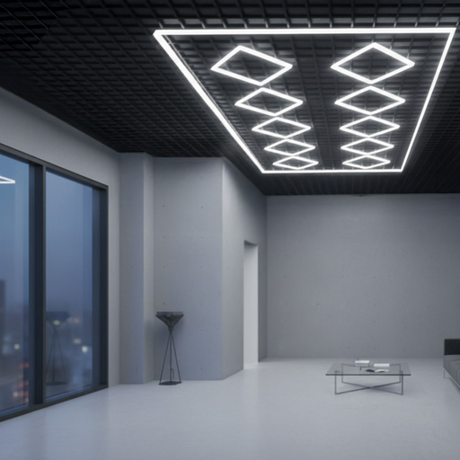 Panou LED Hexagonal 510 W cu rezistență mecanică IK5