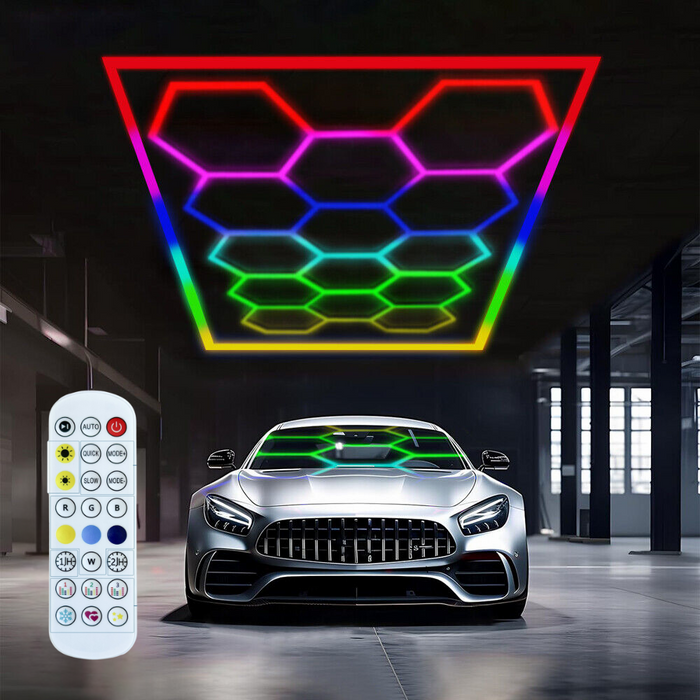 Panou LED HoneyComb RGB 580 W cu flux luminos puternic și unghi 180°