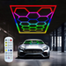 Panou LED HoneyComb RGB 580 W cu flux luminos puternic și unghi 180°